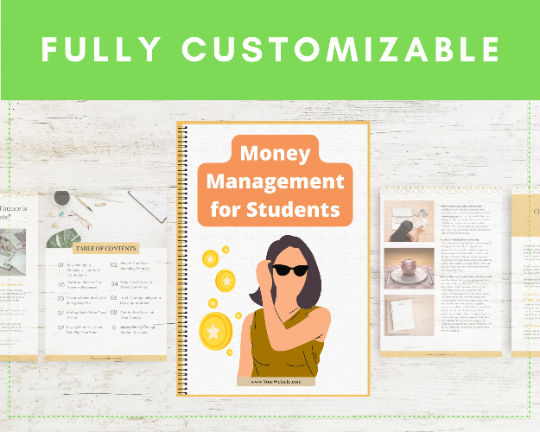 Editable Money Management for Students Ebook | Done-for-You Ebook in Canva