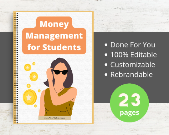 Editable Money Management for Students Ebook | Done-for-You Ebook in Canva
