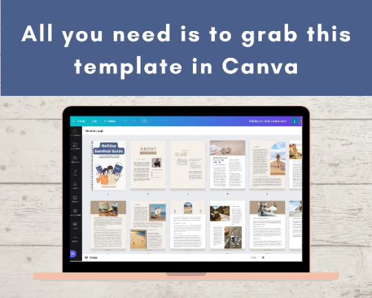 Editable Holiday Survival Guide Ebook in Canva
