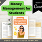 Editable Money Management for Students Ebook | Done-for-You Ebook in Canva