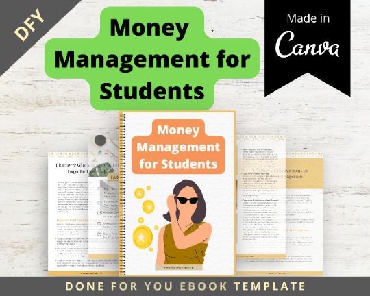 Editable Money Management for Students Ebook | Done-for-You Ebook in Canva