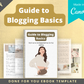 Editable Guide to Blogging Basics Ebook | Done-for-You Ebook in Canva