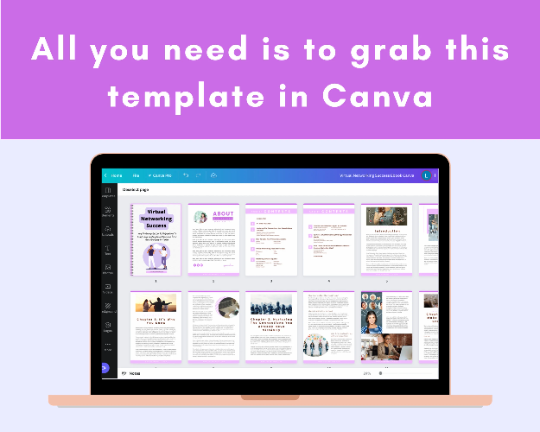 Editable Virtual Networking Success Ebook | Done-for-You Ebook in Canva
