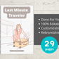 Editable Last Minute Traveler Ebook in Canva