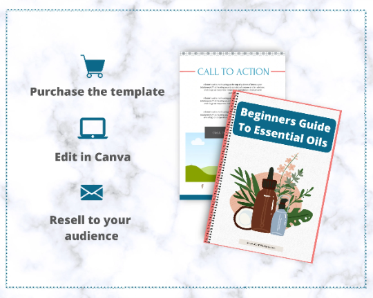 Editable Beginners Guide To Essential Oils Ebook | Done-for-You Ebook in Canva