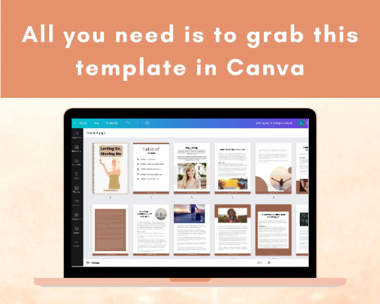 Editable Letting Go, Moving On Mini Ebook | Done-for-You Ebook in Canva