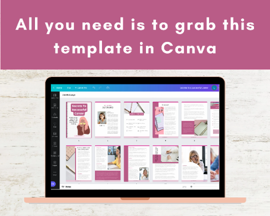 Editable Secrets To Successful Career Ebook | Done-for-You Ebook in Canva