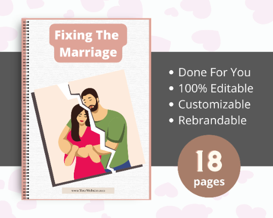 Editable Fixing The Marriage Mini Ebook | Done-for-You Ebook in Canva