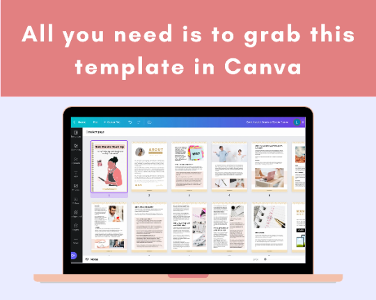 Editable Side Hustle Startup Ebook | Done-for-You Ebook in Canva