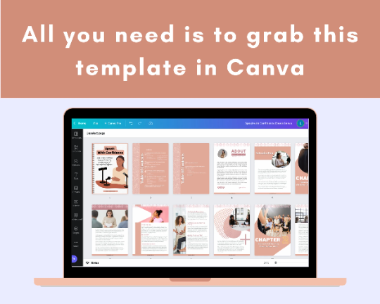 Editable Speak With Confidence Ebook | Done-for-You Ebook in Canva