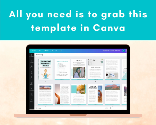 Editable The Spiritual Strength Of Sedona Ebook | Done-for-You Ebook in Canva