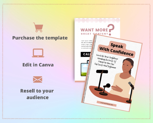 Editable Speak With Confidence Ebook | Done-for-You Ebook in Canva