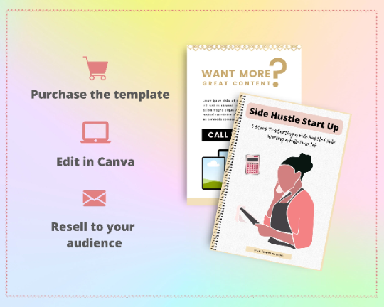 Editable Side Hustle Startup Ebook | Done-for-You Ebook in Canva