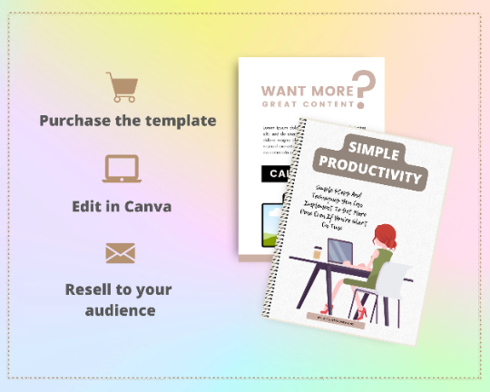 Editable Simple Productivity Ebook | Done-for-You Ebook in Canva