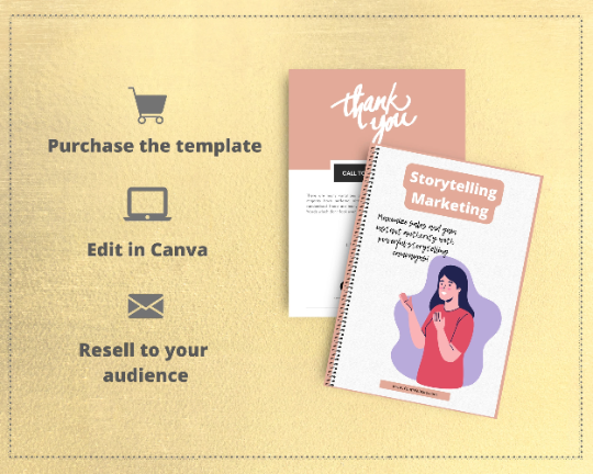 Editable Storytelling Marketing Ebook | Done-for-You Ebook in Canva