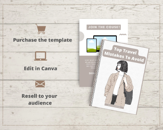 Editable Top Travel Mistakes To Avoid Ebook in Canva