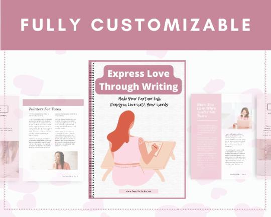 Editable Express Love Through Writing Mini Ebook | Done-for-You Ebook in Canva