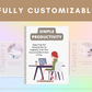 Editable Simple Productivity Ebook | Done-for-You Ebook in Canva