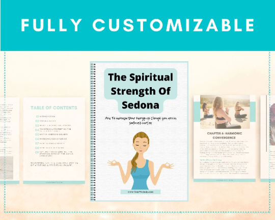 Editable The Spiritual Strength Of Sedona Ebook | Done-for-You Ebook in Canva