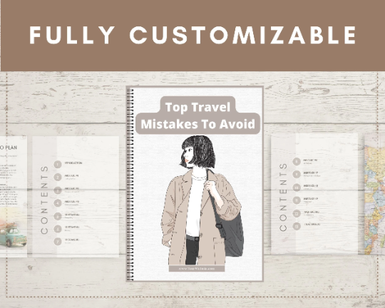 Editable Top Travel Mistakes To Avoid Ebook in Canva