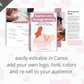Editable Express Love Through Writing Mini Ebook | Done-for-You Ebook in Canva