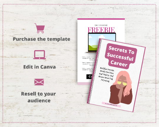 Editable Secrets To Successful Career Ebook | Done-for-You Ebook in Canva