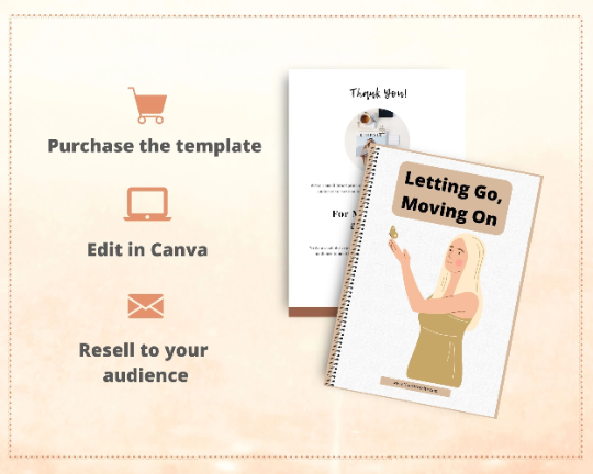 Editable Letting Go, Moving On Mini Ebook | Done-for-You Ebook in Canva