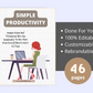 Editable Simple Productivity Ebook | Done-for-You Ebook in Canva