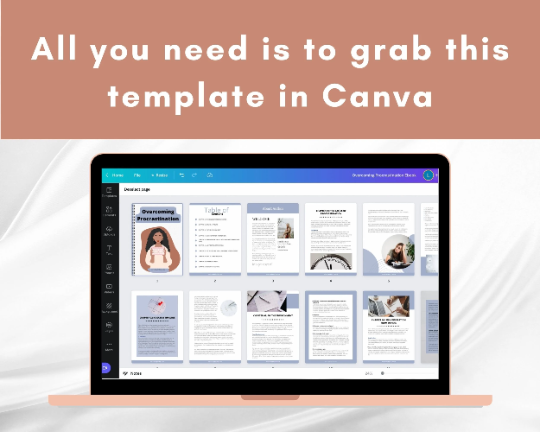 Editable Overcoming Procrastination Ebook | Done-for-You Ebook in Canva