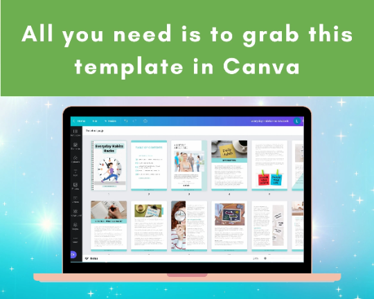 Editable Everyday Habits Hacks Ebook | Done-for-You Ebook in Canva