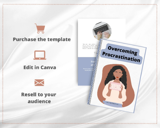 Editable Overcoming Procrastination Ebook | Done-for-You Ebook in Canva