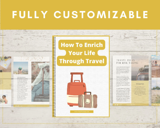 Editable How To Enrich Your Life Through Travel Ebook in Canva