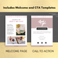 Editable Getting More Customers With Social Media Mini Ebook | Done-for-You Ebook in Canva