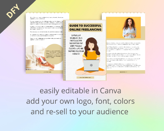 Editable Guide to Successful Freelancing Ebook | Done-for-You Ebook in Canva