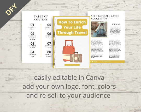 Editable How To Enrich Your Life Through Travel Ebook in Canva