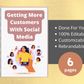 Editable Getting More Customers With Social Media Mini Ebook | Done-for-You Ebook in Canva
