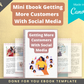 Editable Getting More Customers With Social Media Mini Ebook | Done-for-You Ebook in Canva