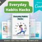 Editable Everyday Habits Hacks Ebook | Done-for-You Ebook in Canva