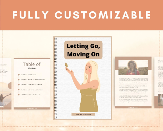 Editable Letting Go, Moving On Mini Ebook | Done-for-You Ebook in Canva