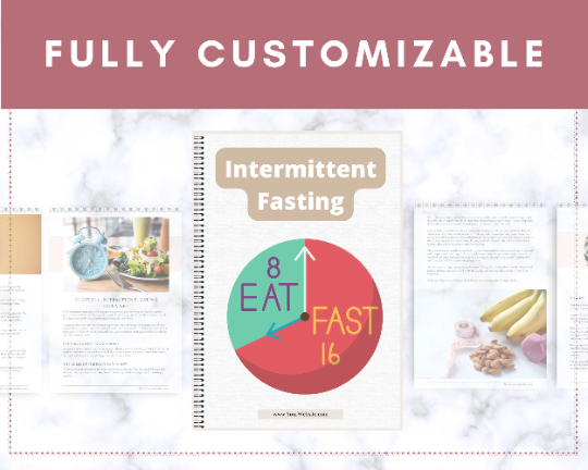 Editable Intermittent Fasting Ebook | Done-for-You Ebook in Canva