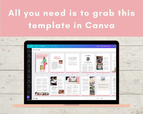 Editable Time To Move Abroad Ebook | Done-for-You Ebook in Canva