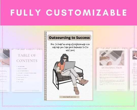 Editable Outsourcing To Success Ebook | Done-for-You Ebook in Canva