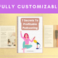 Editable 7 Secrets To Profitable Podcasting Ebook | Done-for-You Ebook in Canva