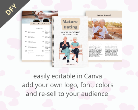Editable Mature Dating Ebook | Done-for-You Ebook in Canva