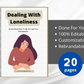 Editable Dealing With Loneliness Mini Ebook | Done-for-You Ebook in Canva