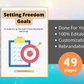 Editable Setting Freedom Goals Ebook | Done-for-You Ebook in Canva