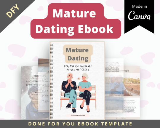 Editable Mature Dating Ebook | Done-for-You Ebook in Canva