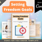 Editable Setting Freedom Goals Ebook | Done-for-You Ebook in Canva