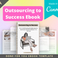 Editable Outsourcing To Success Ebook | Done-for-You Ebook in Canva