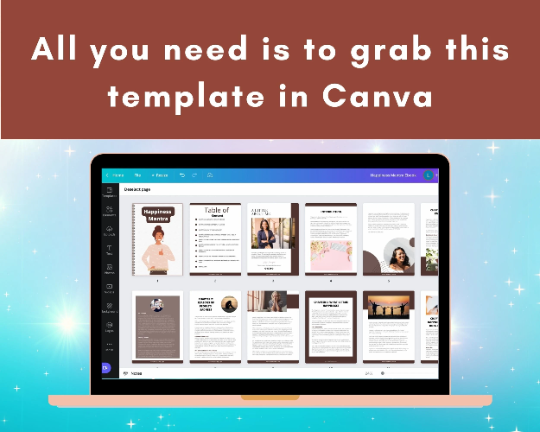 Editable Happiness Mantra Ebook | Done-for-You Ebook in Canva